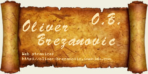Oliver Brezanović vizit kartica